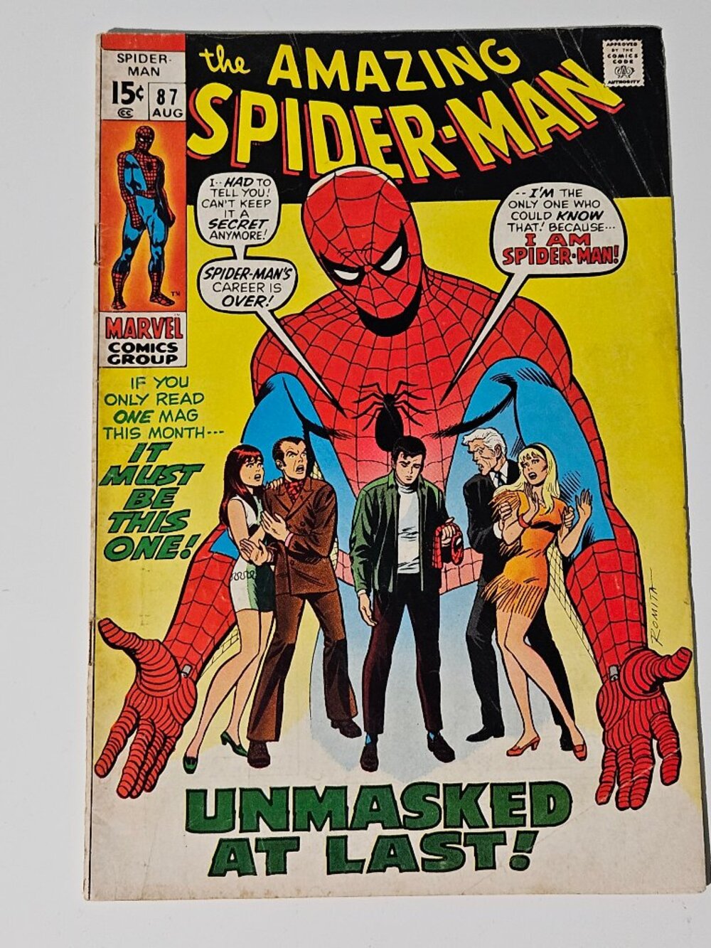 Amazing Spider-Man #87 (Marvel Comics, 1970) Stan Lee / John Romita Sr C-106